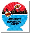 Calling All Superheroes - Personalized Birthday Party Centerpiece Stand thumbnail