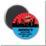Calling All Superheroes - Personalized Birthday Party Magnet Favors
