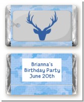 Camo Deer Head - Personalized Birthday Party Mini Candy Bar Wrappers