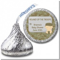 Camo Military - Hershey Kiss Baby Shower Sticker Labels
