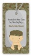 Camo Military - Custom Rectangle Baby Shower Sticker/Labels thumbnail