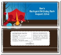 Camping - Personalized Birthday Party Candy Bar Wrappers