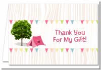 Camping Glam Style - Birthday Party Thank You Cards