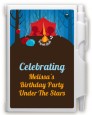 Camping - Birthday Party Personalized Notebook Favor thumbnail