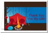 Camping - Birthday Party Thank You Cards