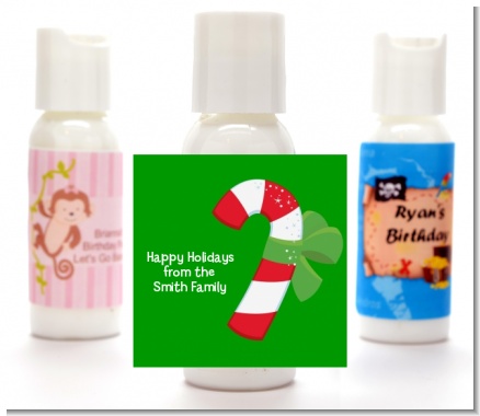 Candy Cane - Personalized Christmas Lotion Favors