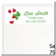 Candy Cane - Christmas Return Address Labels thumbnail