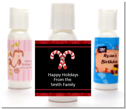 Candy Canes - Personalized Christmas Lotion Favors