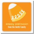 Candy Corn - Square Personalized Halloween Sticker Labels thumbnail