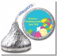 Candy Land - Hershey Kiss Birthday Party Sticker Labels thumbnail