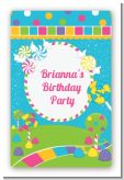 Candy Land - Custom Large Rectangle Birthday Party Sticker/Labels