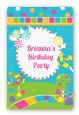 Candy Land - Custom Large Rectangle Birthday Party Sticker/Labels thumbnail