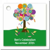 Candy Tree - Personalized Birthday Party Card Stock Favor Tags