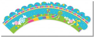 Candy Land - Birthday Party Cupcake Wrappers