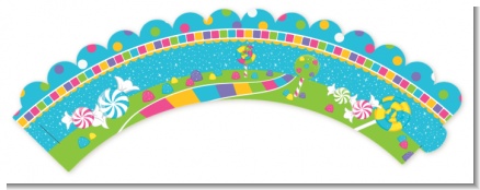 Candy Land - Birthday Party Cupcake Wrappers