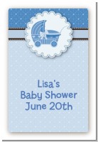 Carriage - Custom Large Rectangle Baby Shower Sticker/Labels