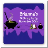 Cauldron & Potions - Square Personalized Birthday Party Sticker Labels