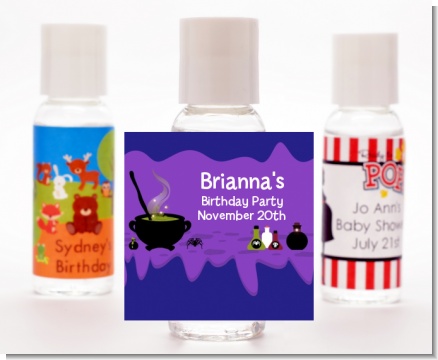 Cauldron & Potions - Personalized Birthday Party Hand Sanitizers Favors