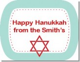 Celebrate Hanukkah - Personalized Hanukkah Rounded Corner Stickers