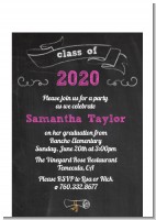 Chalkboard Celebration - Graduation Party Petite Invitations