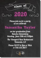 Chalkboard Celebration - Graduation Party Invitations