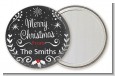 Chalkboard Mistletoe - Personalized Christmas Pocket Mirror Favors thumbnail
