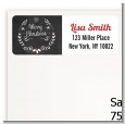 Chalkboard Mistletoe - Christmas Return Address Labels thumbnail