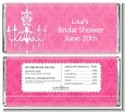 Chandelier - Personalized Bridal Shower Candy Bar Wrappers thumbnail