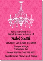 Chandelier - Bridal Shower Invitations