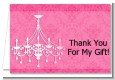 Chandelier - Bridal Shower Thank You Cards thumbnail