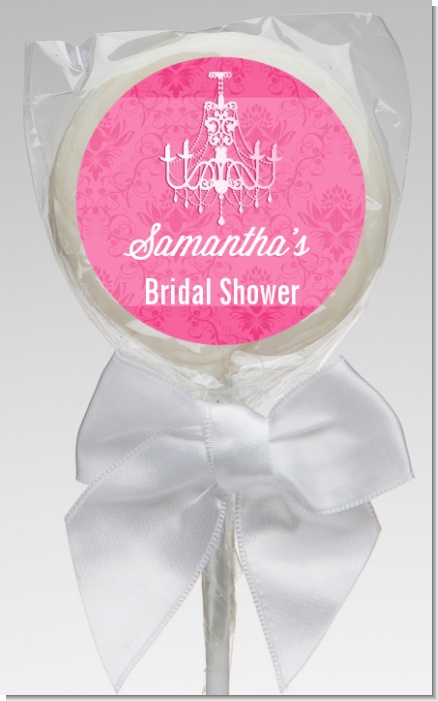 Chandelier - Personalized Bridal Shower Lollipop Favors