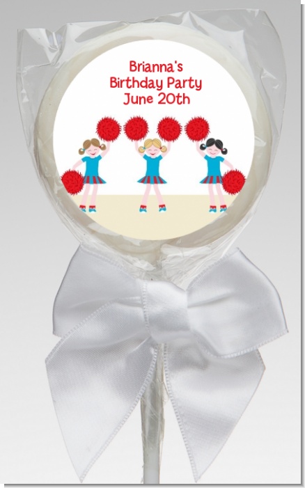 Cheerleader - Personalized Birthday Party Lollipop Favors