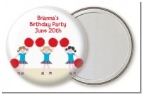 Cheerleader - Personalized Birthday Party Pocket Mirror Favors