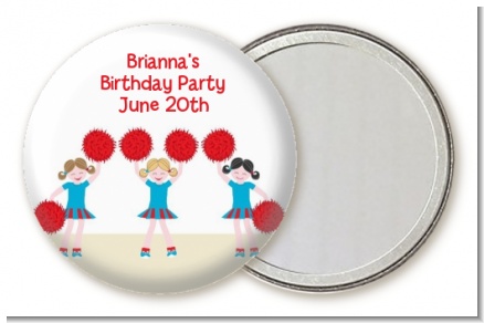 Cheerleader - Personalized Birthday Party Pocket Mirror Favors