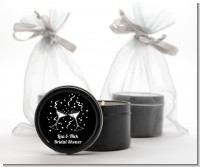 Cheers - Bridal Shower Black Candle Tin Favors