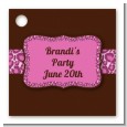 Cheetah Print Pink - Personalized Birthday Party Card Stock Favor Tags thumbnail