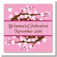 Cherry Blossom - Personalized Baby Shower Card Stock Favor Tags thumbnail