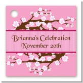 Cherry Blossom - Personalized Baby Shower Card Stock Favor Tags