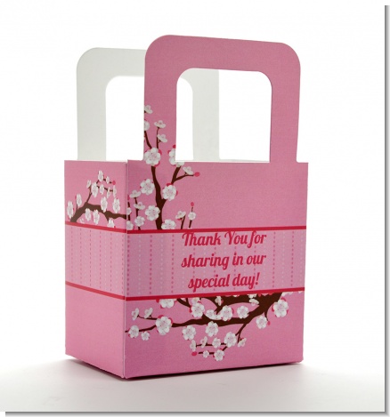 Cherry Blossom - Personalized Baby Shower Favor Boxes