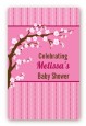 Cherry Blossom - Custom Large Rectangle Baby Shower Sticker/Labels thumbnail
