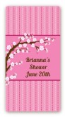 Cherry Blossom - Custom Rectangle Baby Shower Sticker/Labels