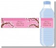 Cherry Blossom - Personalized Baby Shower Water Bottle Labels thumbnail