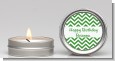 Chevron Green - Birthday Party Candle Favors thumbnail