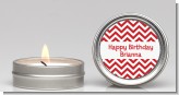 Chevron Red - Birthday Party Candle Favors