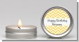 Chevron Yellow - Birthday Party Candle Favors thumbnail