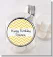 Chevron Yellow - Personalized Birthday Party Candy Jar thumbnail