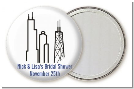 Chicago - Personalized Bridal Shower Pocket Mirror Favors