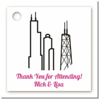 Chicago Skyline - Personalized Bridal Shower Card Stock Favor Tags