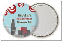 Chicago Skyline - Personalized Bridal Shower Pocket Mirror Favors