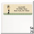 Mod Mom African American - Baby Shower Return Address Labels thumbnail